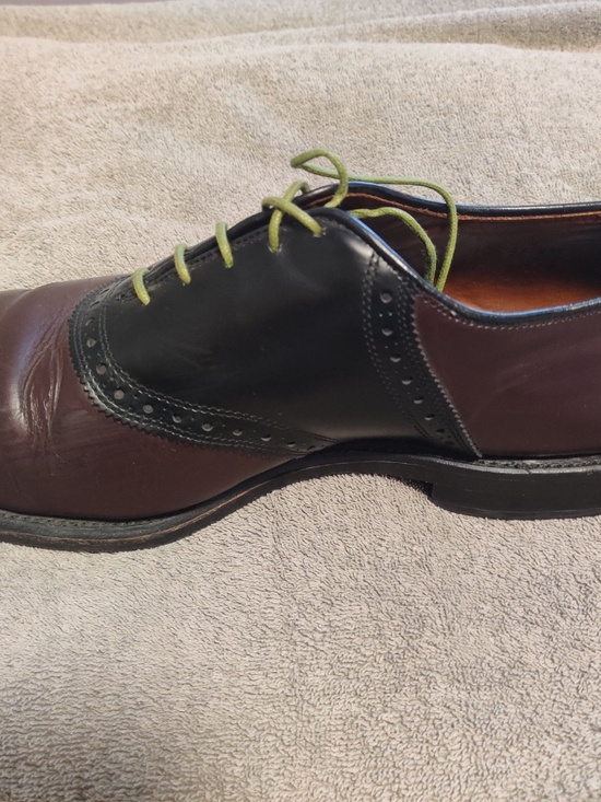 Allen Edmonds Shelton Oxfords 10.5 Mahogany-Brown/Black Dress Shoes main image 14